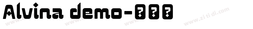 Alvina demo字体转换